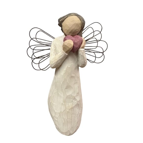 Willow Tree Angel of the Heart (Small) Angel Sculpted Figure 26024 DEMDACO - Picture 1 of 9